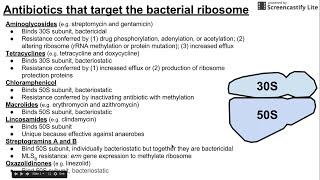 Antibiotics that target bacterial ribosomes screenshot 1