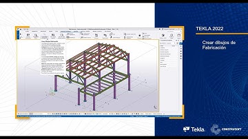 Crear dibujos de fabricación en Tekla Structures
