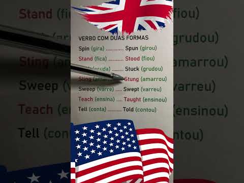VERBOS COM FORMAS PRÓXIMAS  #inglêsonline #falandoingles #inglesencasa #inglêsfácil #inglêrápido