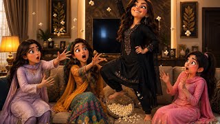 🤣 Remote Control Ki Jung | 4 Behnain Ka Comedy War!