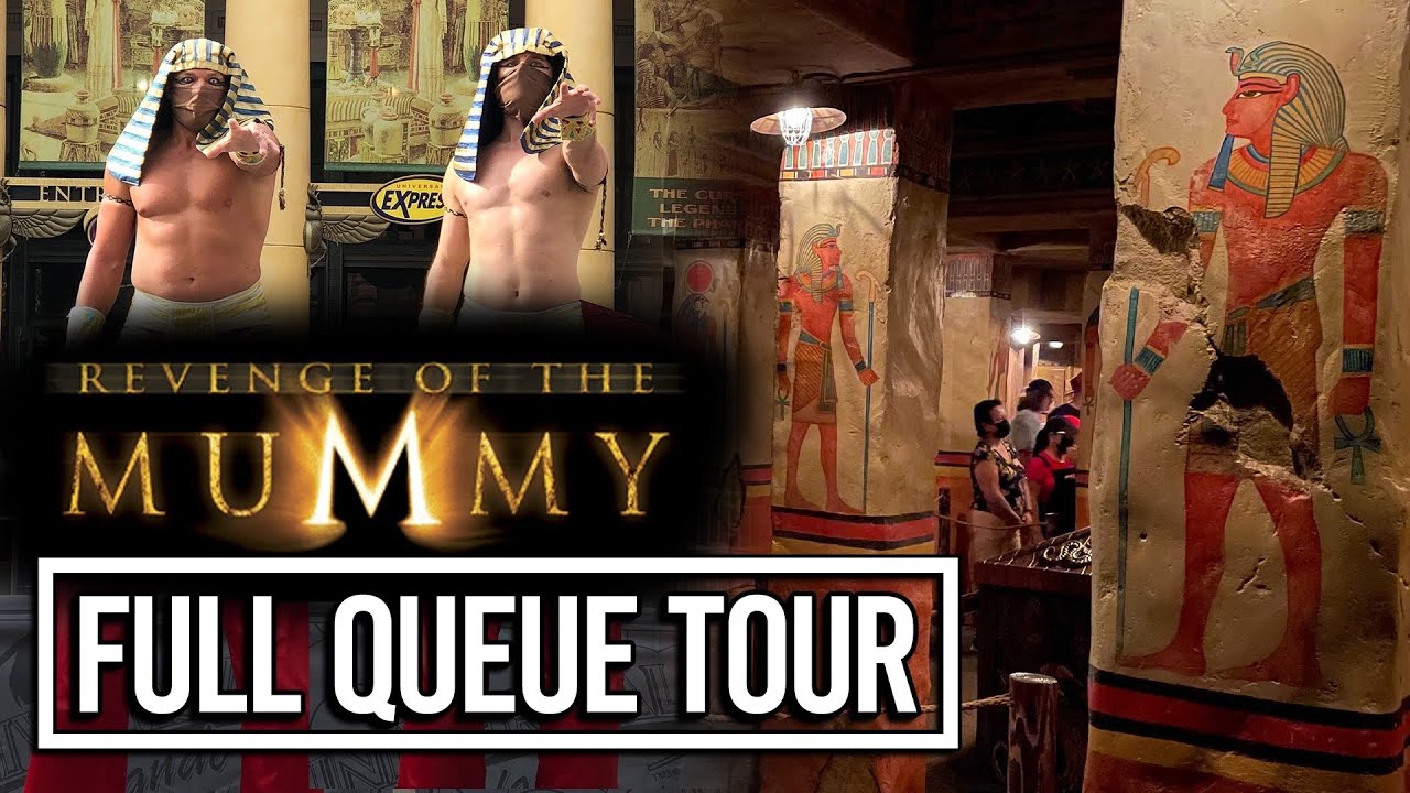 Revenge of the Mummy Full Queue Tour and Pre-Show Video - Universal Studios Florida