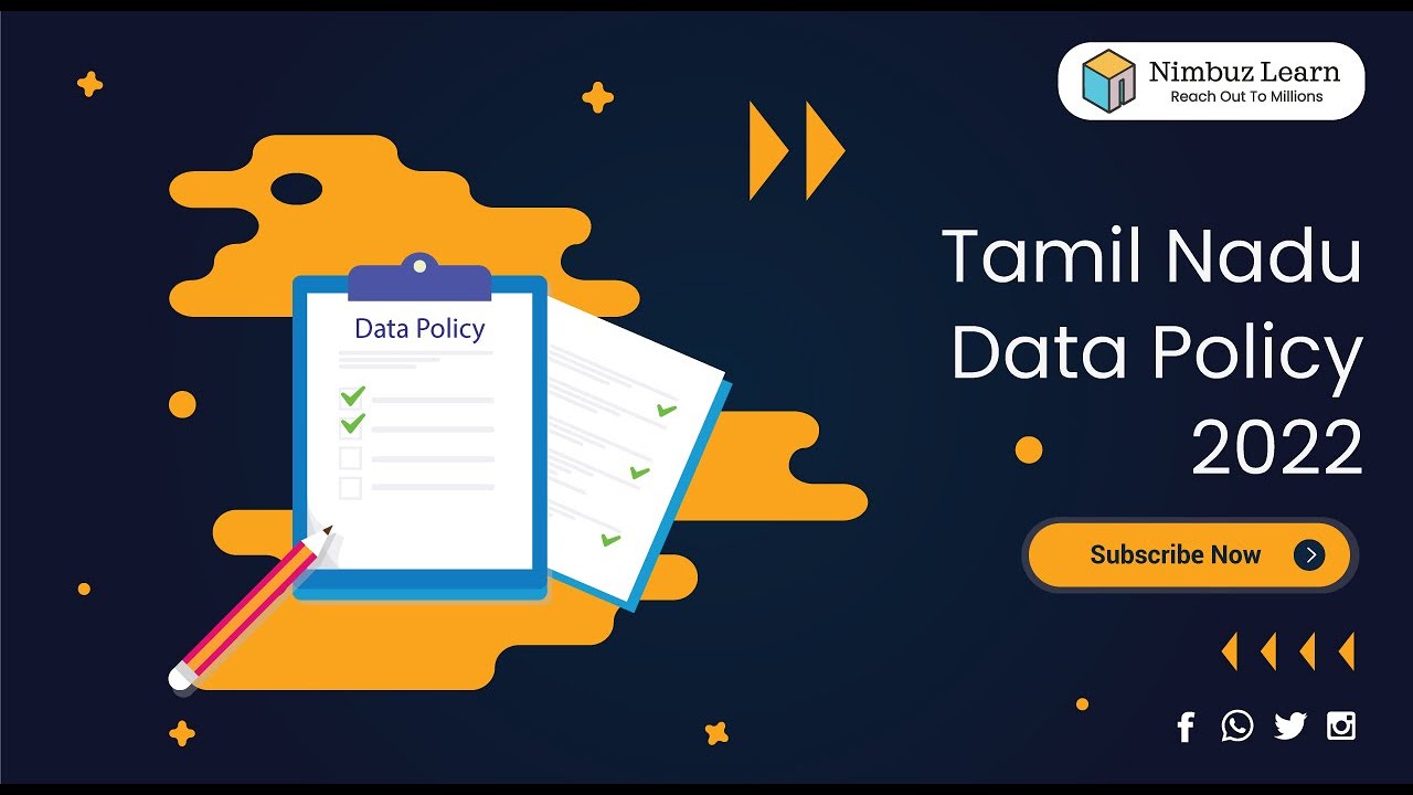 TNPSC Group 1 & 2 Mains: Topic- TN Data Policy 2022
