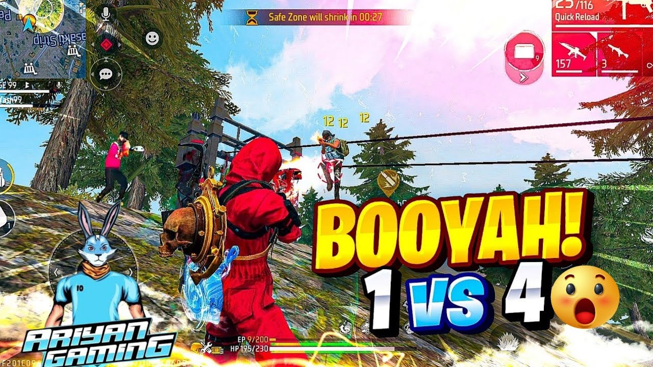 Full Rush in Solo vs Squad Ranked Match - GARENA FREE FIRE - YouTube