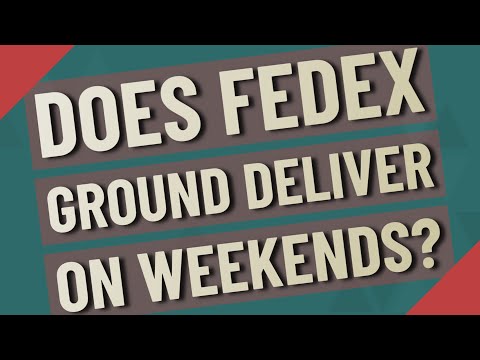 Video: Vai FedEx piegādā sestdien Lielbritānijā?
