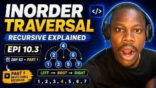 Recursive Inorder Traversal Explained | EPI 10.3 | Day 63 Part 1