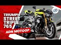 Roadsters triumph street triple 765 r rs et moto2  adn motogp