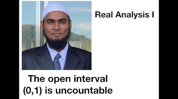 Real Analysis I || The open interval (0,1) is uncountable