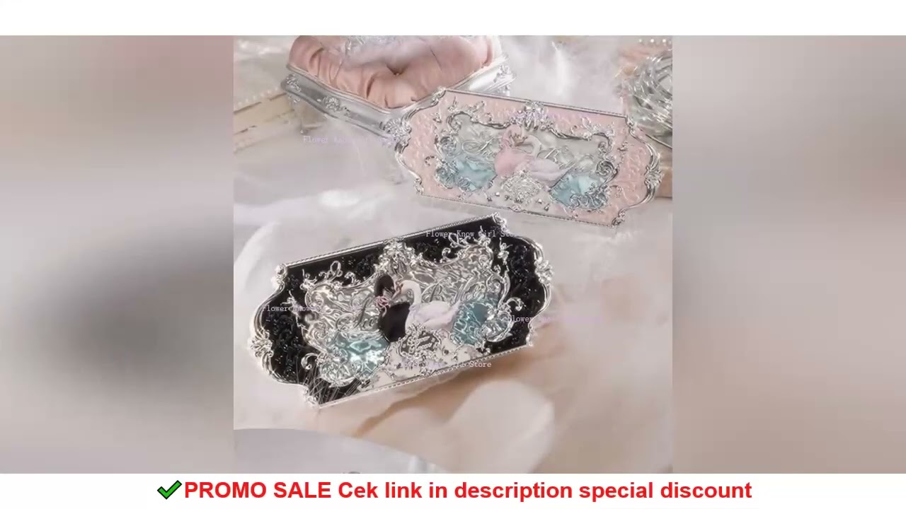 Flower Knows black Swan Ballet Eyeshadow Palette Matte Fine Shimmer Pearl Face Palette 6 Colour Glit