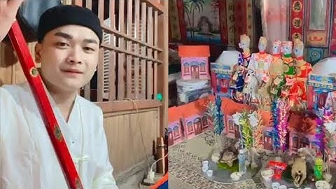 Then Thắng Bắc Kạn hát then làm lễ khao tổ ở Bắc Sơn đêm 24 tháng giêng 2023