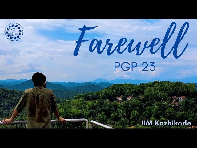Farewe/PGP23/IIM KOZHIKODE