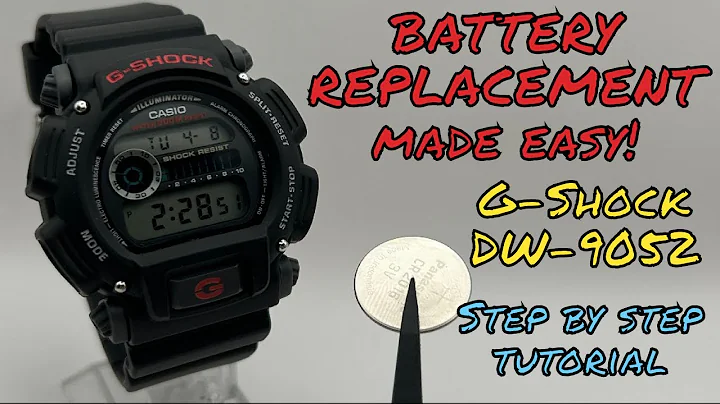 Replacing G Shock DW-9052 Battery MADE EASY! Step By Step Tutorial (3232 Module)