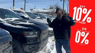 Get 10% Off or 0% Financing* on New 2024 RAM 1500 DTs Available at Redwater Dodge