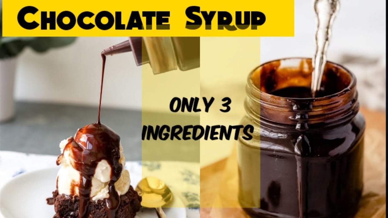 3 INGREDIANTS EASY CHOCOLATE SYRUP RECIPE HOMEMADE CHOCLATE SYRUP