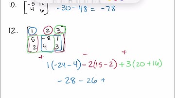 Algebra 2 3.7 Evaluate Determinants and Apply Cramer’s Rule part 1