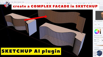 create complex FACADE IN SKETCHUP / sketchup tutorial ADVANCE