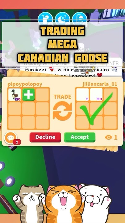 LATEST OFFERS FOR MEGA CANADIAN GOOSE IN ADOPT ME ROBLOX #adoptme #