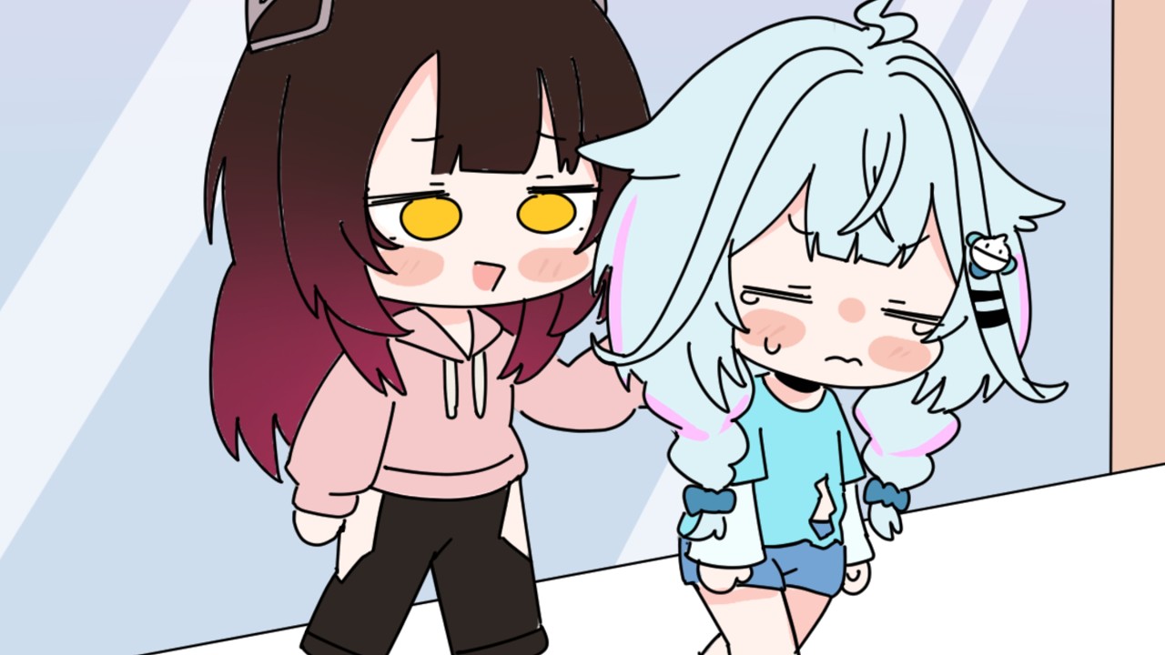 クレーンゲームでも天井の枢ちゃん【手描き/ホロライブ切り抜き】