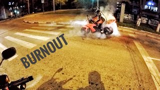 Бернаут на Yamaha R1 | Kawasaki ZX10R | stunt riding