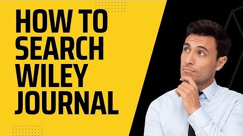 how to find wiley journal finder for publication