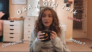 Q&A Girl Talk Confidence, Health, Clothing, Ect. Fall 2024
