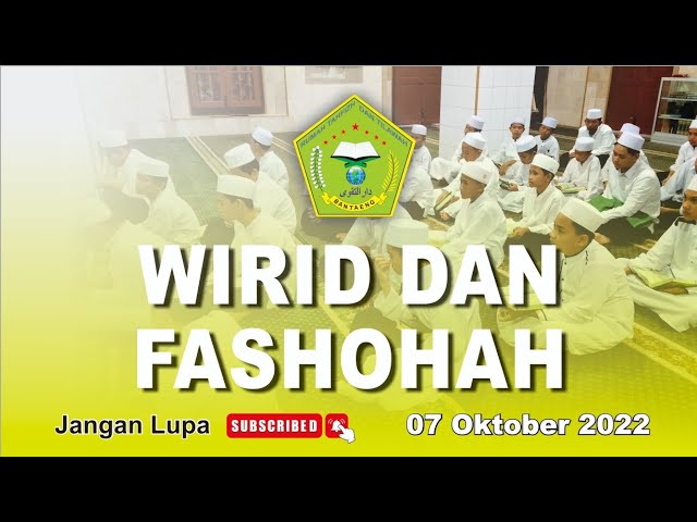 Wirid dan Fashohah ~ Tahfizh Daarut Taqwa Tompong Bantaeng Sulawesi Selatan class=