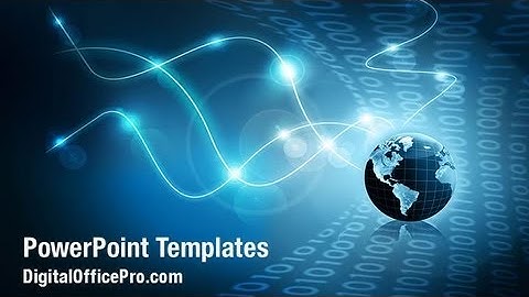 Global Internet PowerPoint Template Backgrounds - DigitalOfficePro #05197W