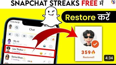 The new 💥 working trick - Snapchat streak recovery || How to store Snapchat streak without paying