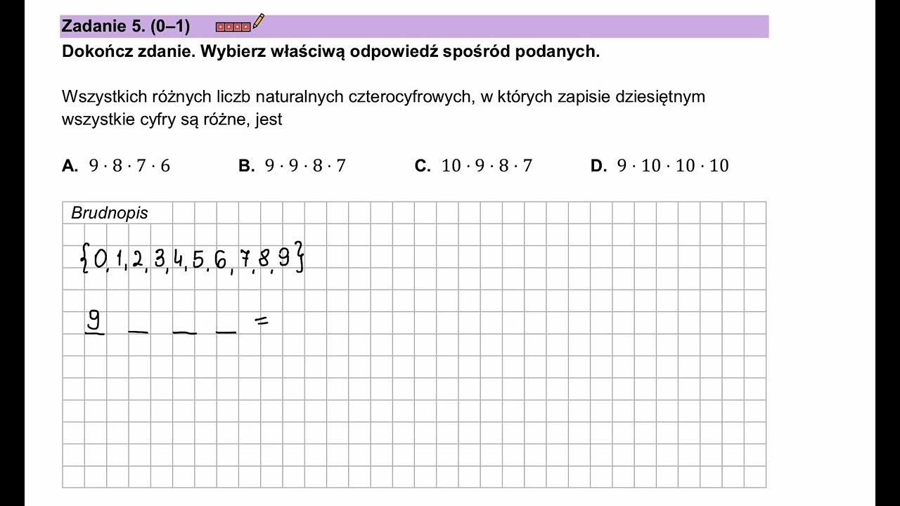 Test Diagnostyczny Z Matematyki Po Klasie 7 Zadanie 5 - matura z matematyki poziom podstawowy - test diagnostyczny