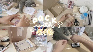 [studio vlog 02] 📦 packing the first orders of my small business | philippines