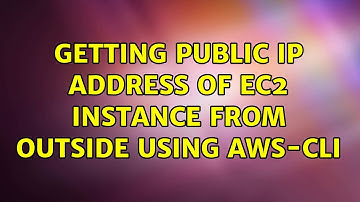 Getting Public IP address of EC2 instance from outside using AWS-cli (2 Solutions!!)