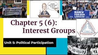 Overview of Interest Groups - Chapter 5 (6) with Mr. Rodman