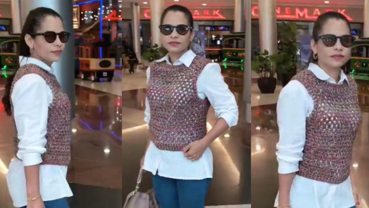 Como fazer colete fácil de crochê#inverno2025