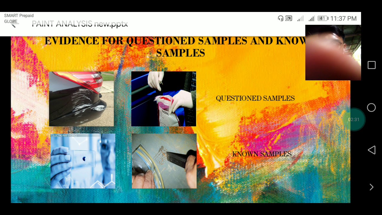 PAINT ANALYSIS | FORENSIC CHEMISTRY AND TOXICOLOGY