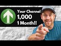 How to Get Your First 1,000 Subscribers In A Month