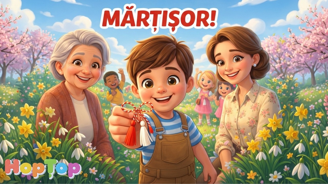 MĂRȚIȘOR! 🌸 Cântec de 1 Martie pentru copii | HOPTOP