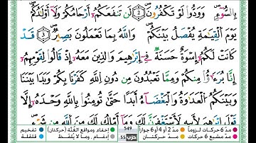 حمزة الجزائري سورة الممتحنة مكتوبة برواية ورش عن نافع