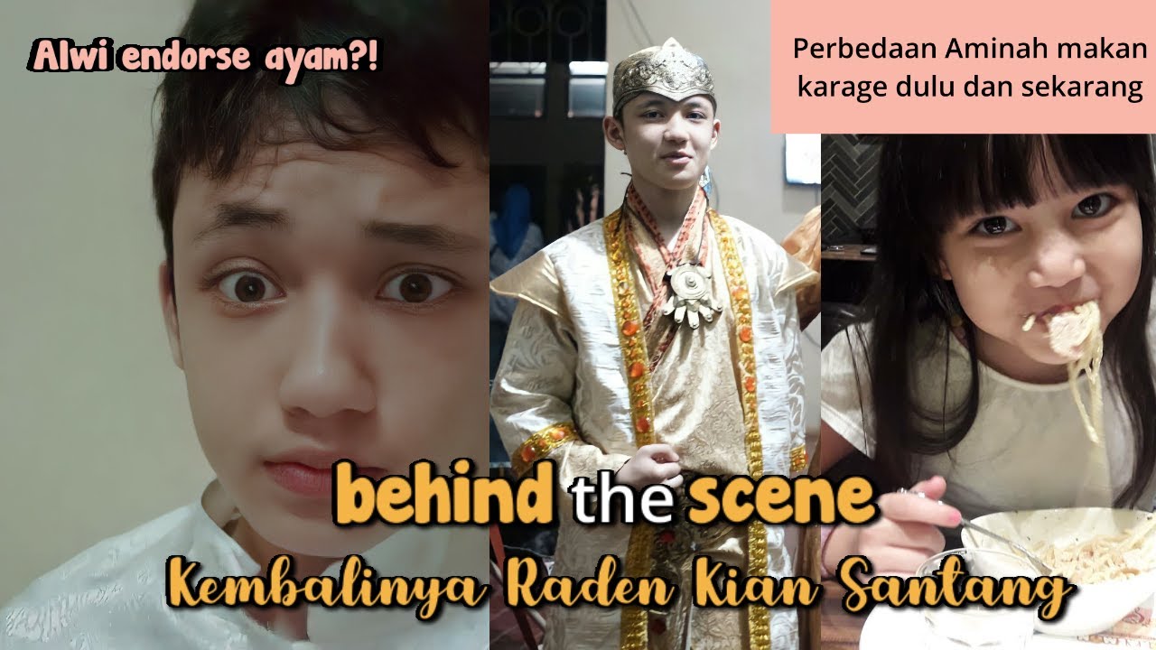 KESERUAN BTS KEMBALINYA RADEN KIAN SANTANG - PERBEDAAN AMINAH MAKAN KARAGE DULU DAN SEKARANG