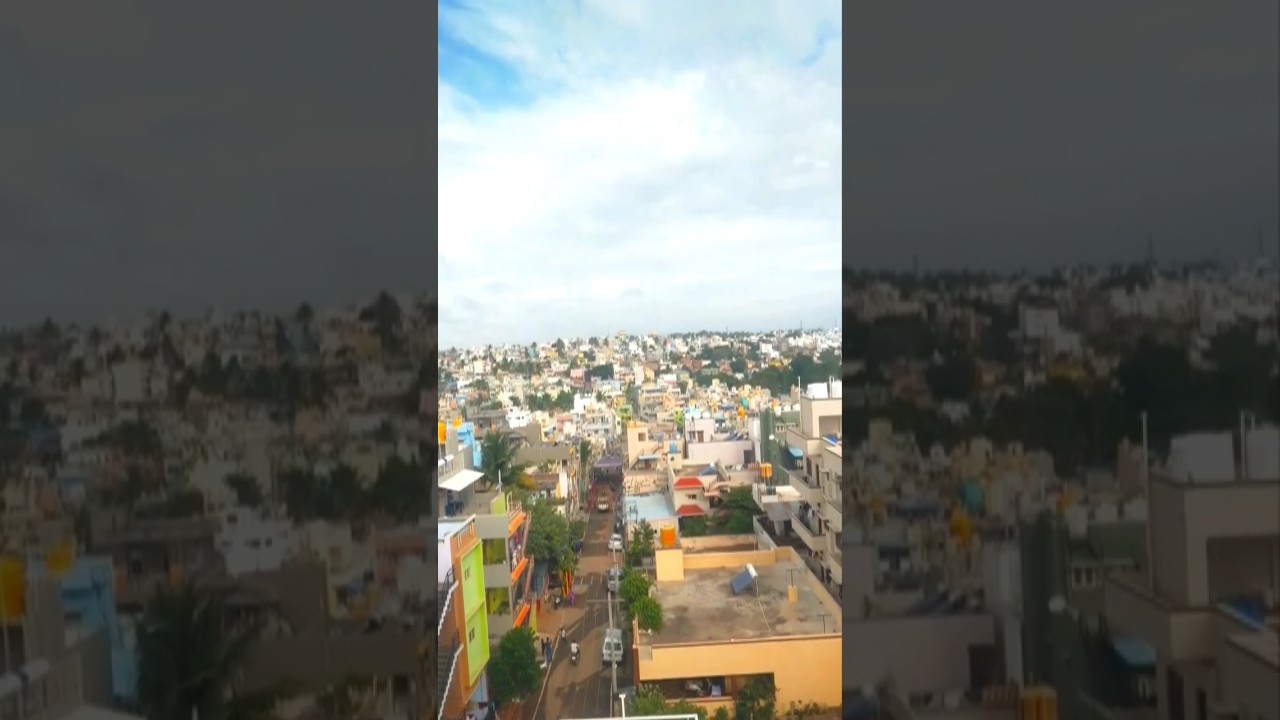 mysore city drone view mysore city drone view 