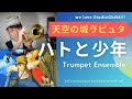 【天空の城ラピュタ】トランペット四重奏！久石譲 / ハトと少年 ジブリファン必聴の名曲を吹いてみました！！目覚ましのお供に♪ Laputa Trumpet Ensemble, Quartet