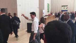 2018-0208 Justin Trudeau visits 650 California Street, San Francisco