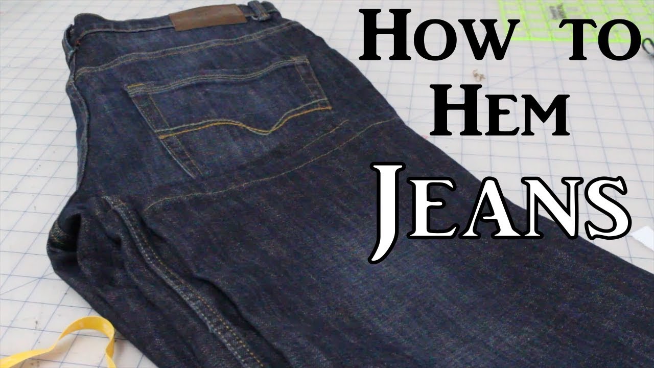 How to Hem Jeans l Alteration Essentials - YouTube