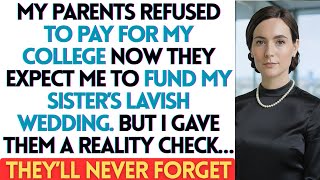My Parents Refused To Pay For My College—Now They Expect Me To Fund My Sister's Lavish Wedding.....