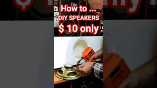 $10 DIY Speakers in 30 Minutes?! 😲 #diyspeakers #audio