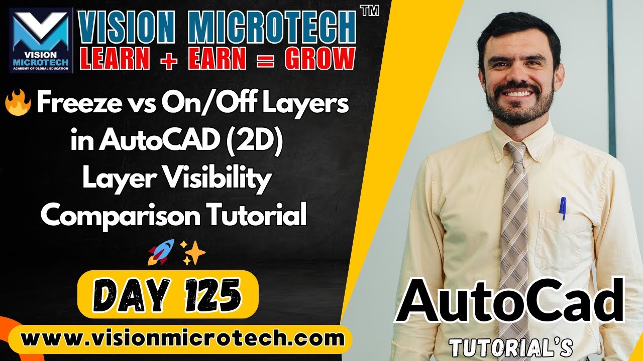 🔥 Freeze vs On/Off Layers in AutoCAD (2D) | Layer Visibility Comparison ...