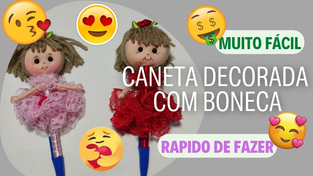 Caneta decorada faça e venda é fácil e rápido vem aprender