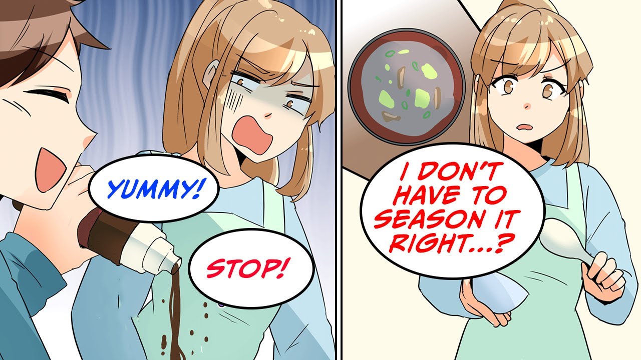 My husband puts a lot of seasoning in my home-cooked meals [Manga Dub]