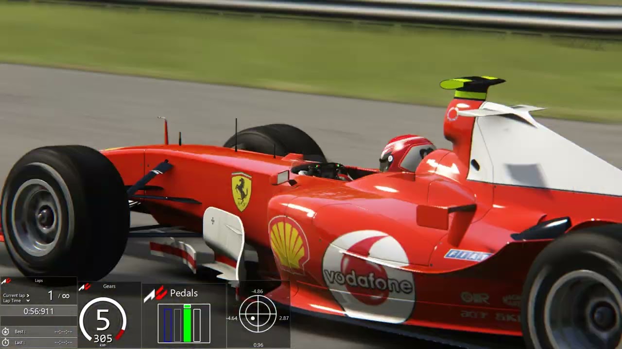 Assetto Corsa Monza 1966 Full Course Ferrari F2004 World Record 1