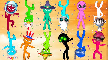 Stickman PARTY gameplay 2021 walkthrough { NEW UPDATE } minigames ( android / ios )