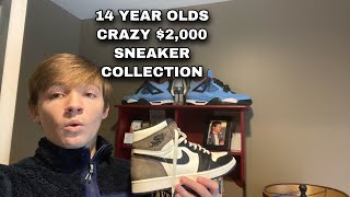 14 Year Olds Insane $2,000 Sneaker Collection! (UNREAL)