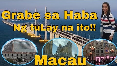 BUS JOURNEY FROM HONGKONG TO MACAU VIA HONGKONG ZHUHAI MACAO BRIDGE 🇭🇰🇵🇭